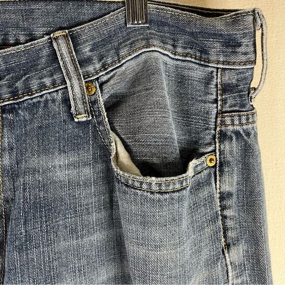Levi's Jeans Mens Blue 569 Loose Fit Straight Leg Denim 5 Pockets Cotton 36x34 - Picture 13 of 16